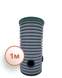 Дренажный колодец d460 h1000 с зеленой крышкой (отводы 160 мм) 1